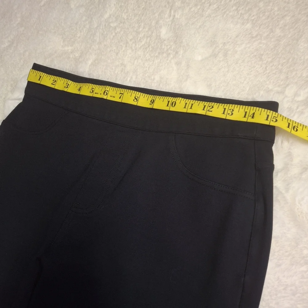 SPANX The Perfect Cropped Flare Black Ponte Pants 20260R   Women Size Large - Picture 11 of 16